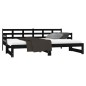 vidaXL Tagesbett Ausziehbar Schwarz Massivholz Kiefer 2x(90x200) cm vidaXL Tagesbett Ausziehbar Schwarz Massivholz Kiefer 2x(90x200) cm