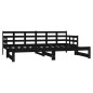 vidaXL Tagesbett Ausziehbar Schwarz Massivholz Kiefer 2x(90x200) cm vidaXL Tagesbett Ausziehbar Schwarz Massivholz Kiefer 2x(90x200) cm