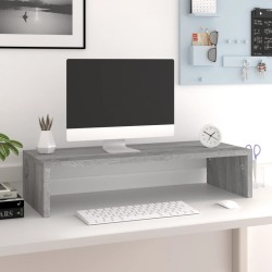 vidaXL Monitorständer Grau Sonoma 60x23,5x12 cm Holzwerkstoff