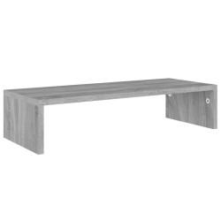vidaXL Monitorständer Grau Sonoma 60x23,5x12 cm Holzwerkstoff