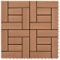 Braune Terrassenfliesen 11 Stk. 30 x 30 cm WPC 1 qm Braune Terrassenfliesen 11 Stk. 30 x 30 cm WPC 1 qm