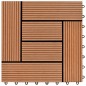 Braune Terrassenfliesen 11 Stk. 30 x 30 cm WPC 1 qm Braune Terrassenfliesen 11 Stk. 30 x 30 cm WPC 1 qm
