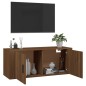 vidaXL TV-Wandschrank Braun Eichen-Optik 100x34,5x40 cm vidaXL TV-Wandschrank Braun Eichen-Optik 100x34,5x40 cm