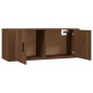 vidaXL TV-Wandschrank Braun Eichen-Optik 100x34,5x40 cm vidaXL TV-Wandschrank Braun Eichen-Optik 100x34,5x40 cm