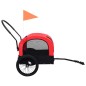 vidaXL 2-in-1 Tier-Fahrradanhänger und Jogger Rot und Schwarz vidaXL 2-in-1 Tier-Fahrradanhänger und Jogger Rot und Schwarz