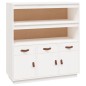 vidaXL Highboard Weiß 100x40x108,5 cm Massivholz Kiefer vidaXL Highboard Weiß 100x40x108,5 cm Massivholz Kiefer