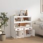 vidaXL Highboard Weiß 100x40x108,5 cm Massivholz Kiefer vidaXL Highboard Weiß 100x40x108,5 cm Massivholz Kiefer