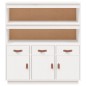 vidaXL Highboard Weiß 100x40x108,5 cm Massivholz Kiefer vidaXL Highboard Weiß 100x40x108,5 cm Massivholz Kiefer