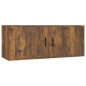 vidaXL TV-Wandschrank Räuchereiche 100x34,5x40 cm vidaXL TV-Wandschrank Räuchereiche 100x34,5x40 cm