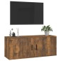vidaXL TV-Wandschrank Räuchereiche 100x34,5x40 cm vidaXL TV-Wandschrank Räuchereiche 100x34,5x40 cm
