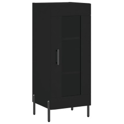 vidaXL Sideboard Schwarz 34,5x34x90 cm Holzwerkstoff