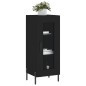 vidaXL Sideboard Schwarz 34,5x34x90 cm Holzwerkstoff vidaXL Sideboard Schwarz 34,5x34x90 cm Holzwerkstoff