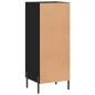 vidaXL Sideboard Schwarz 34,5x34x90 cm Holzwerkstoff vidaXL Sideboard Schwarz 34,5x34x90 cm Holzwerkstoff