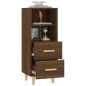 vidaXL Sideboard Braun Eichen-Optik 34,5x34x90 cm Holzwerkstoff vidaXL Sideboard Braun Eichen-Optik 34,5x34x90 cm Holzwerkstoff
