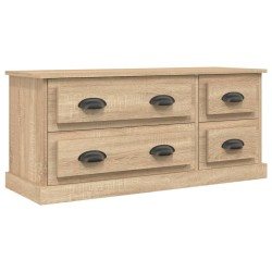 vidaXL TV-Schrank Sonoma-Eiche 100x35,5x45 cm Holzwerkstoff