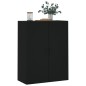 vidaXL Wandschrank Schwarz 69,5x34x90 cm vidaXL Wandschrank Schwarz 69,5x34x90 cm
