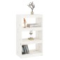vidaXL Bücherregal Raumteiler Weiß 60x30x103,5 cm Massivholz Kiefer vidaXL Bücherregal Raumteiler Weiß 60x30x103,5 cm Massivholz Kiefer