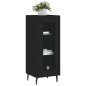 vidaXL Sideboard Schwarz 34,5x34x90 cm Holzwerkstoff vidaXL Sideboard Schwarz 34,5x34x90 cm Holzwerkstoff
