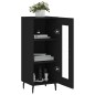 vidaXL Sideboard Schwarz 34,5x34x90 cm Holzwerkstoff vidaXL Sideboard Schwarz 34,5x34x90 cm Holzwerkstoff