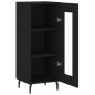 vidaXL Sideboard Schwarz 34,5x34x90 cm Holzwerkstoff vidaXL Sideboard Schwarz 34,5x34x90 cm Holzwerkstoff