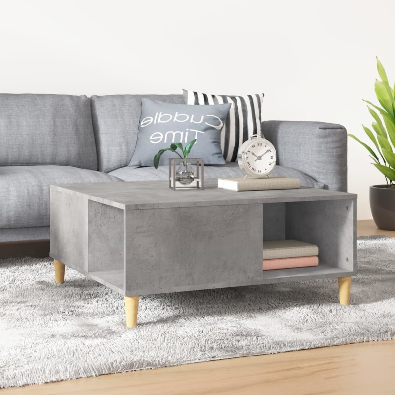 vidaXL Couchtisch Betongrau 80x80x36,5 cm Holzwerkstoff vidaXL Couchtisch Betongrau 80x80x36,5 cm Holzwerkstoff