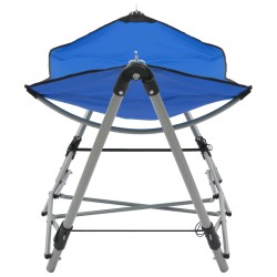 vidaXL Hängematte mit faltbarem Ständer Blau