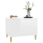 vidaXL Couchtisch Hochglanz-Weiß 60x44,5x45 cm Holzwerkstoff vidaXL Couchtisch Hochglanz-Weiß 60x44,5x45 cm Holzwerkstoff