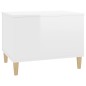vidaXL Couchtisch Hochglanz-Weiß 60x44,5x45 cm Holzwerkstoff vidaXL Couchtisch Hochglanz-Weiß 60x44,5x45 cm Holzwerkstoff