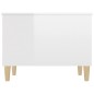 vidaXL Couchtisch Hochglanz-Weiß 60x44,5x45 cm Holzwerkstoff vidaXL Couchtisch Hochglanz-Weiß 60x44,5x45 cm Holzwerkstoff
