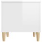 vidaXL Couchtisch Hochglanz-Weiß 60x44,5x45 cm Holzwerkstoff vidaXL Couchtisch Hochglanz-Weiß 60x44,5x45 cm Holzwerkstoff