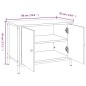 vidaXL TV-Schrank mit Türen Braun Eiche 60x35x45 cm Holzwerkstoff vidaXL TV-Schrank mit Türen Braun Eiche 60x35x45 cm Holzwerkstoff