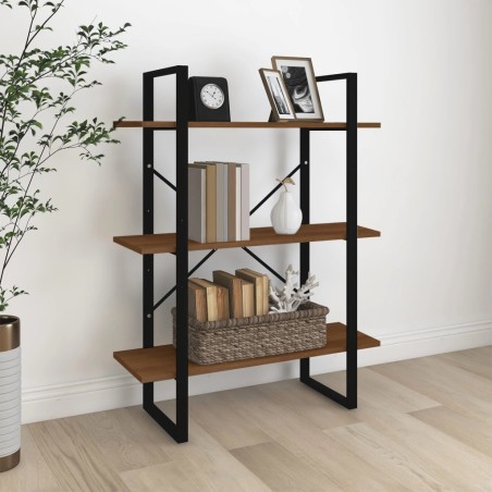vidaXL Bücherregal Braun Eichen-Optik 80x30x105 cm Holzwerkstoff