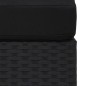 Modulares 2-Sitzer-Sofa Poly Rattan Schwarz Modulares 2-Sitzer-Sofa Poly Rattan Schwarz