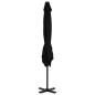 vidaXL Ampelschirm mit Aluminium-Mast Schwarz 250x250 cm vidaXL Ampelschirm mit Aluminium-Mast Schwarz 250x250 cm