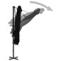 vidaXL Ampelschirm mit Aluminium-Mast Schwarz 250x250 cm vidaXL Ampelschirm mit Aluminium-Mast Schwarz 250x250 cm