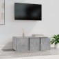 vidaXL TV-Schrank Betongrau 80x34x30 cm Holzwerkstoff vidaXL TV-Schrank Betongrau 80x34x30 cm Holzwerkstoff
