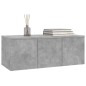 vidaXL TV-Schrank Betongrau 80x34x30 cm Holzwerkstoff vidaXL TV-Schrank Betongrau 80x34x30 cm Holzwerkstoff