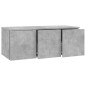 vidaXL TV-Schrank Betongrau 80x34x30 cm Holzwerkstoff vidaXL TV-Schrank Betongrau 80x34x30 cm Holzwerkstoff