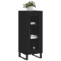 vidaXL Sideboard Schwarz 34,5x34x90 cm Holzwerkstoff vidaXL Sideboard Schwarz 34,5x34x90 cm Holzwerkstoff