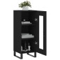 vidaXL Sideboard Schwarz 34,5x34x90 cm Holzwerkstoff vidaXL Sideboard Schwarz 34,5x34x90 cm Holzwerkstoff