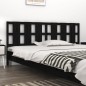 vidaXL Kopfteil Schwarz 205,5x4x100 cm Massivholz Kiefer