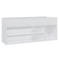 vidaXL Schuhbank Hochglanz-Weiß 105x30x45 cm Holzwerkstoff vidaXL Schuhbank Hochglanz-Weiß 105x30x45 cm Holzwerkstoff