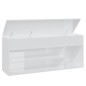 vidaXL Schuhbank Hochglanz-Weiß 105x30x45 cm Holzwerkstoff vidaXL Schuhbank Hochglanz-Weiß 105x30x45 cm Holzwerkstoff