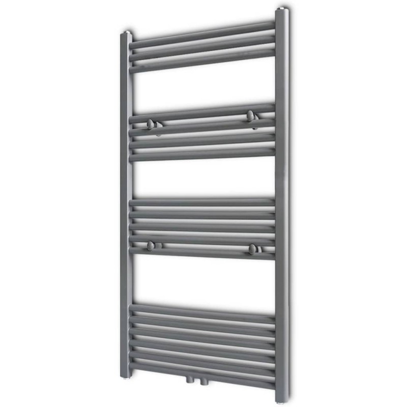 Handtuchheizkörper Warmwasser Gerade Grau 600x1160 mm Handtuchheizkörper Warmwasser Gerade Grau 600x1160 mm