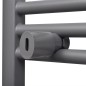 Handtuchheizkörper Warmwasser Gerade Grau 600x1160 mm Handtuchheizkörper Warmwasser Gerade Grau 600x1160 mm