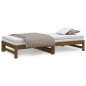 vidaXL Tagesbett Ausziehbar Honigbraun 2x(90x200) cm Massivholz Kiefer