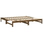 vidaXL Tagesbett Ausziehbar Honigbraun 2x(90x200) cm Massivholz Kiefer
