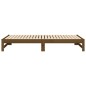 vidaXL Tagesbett Ausziehbar Honigbraun 2x(90x200) cm Massivholz Kiefer