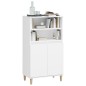 vidaXL Highboard Weiß 60x36x110 cm Holzwerkstoff vidaXL Highboard Weiß 60x36x110 cm Holzwerkstoff