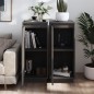 vidaXL Sideboards 2 Stk. Grau 31,5x34x75 cm Massivholz Kiefer vidaXL Sideboards 2 Stk. Grau 31,5x34x75 cm Massivholz Kiefer